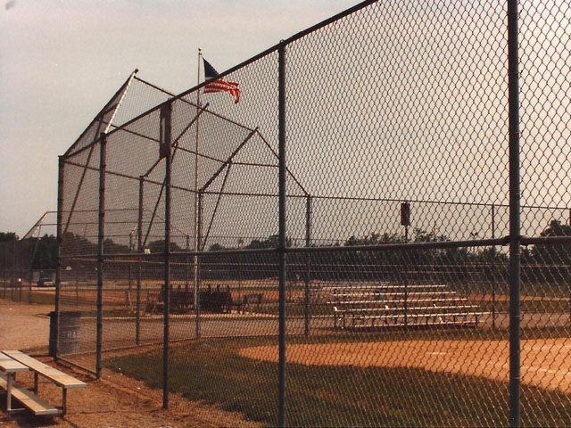 Chain Link Backstop for Baseball Field by Elyria Fence